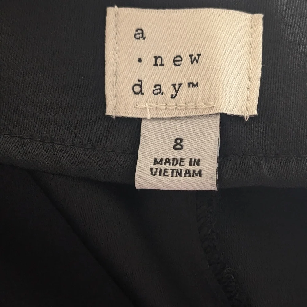 *Final Price Drop* A New Day NWT Black Satin Trousers Sz 8 - Picture 10 of 10